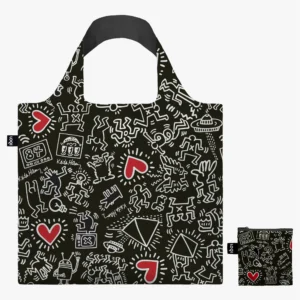 Ecobag Keith Haring Black Pattern LOQI