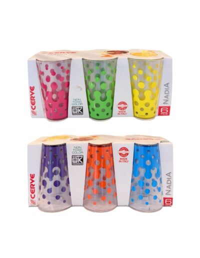 Set 06 Copos Suco Italianos