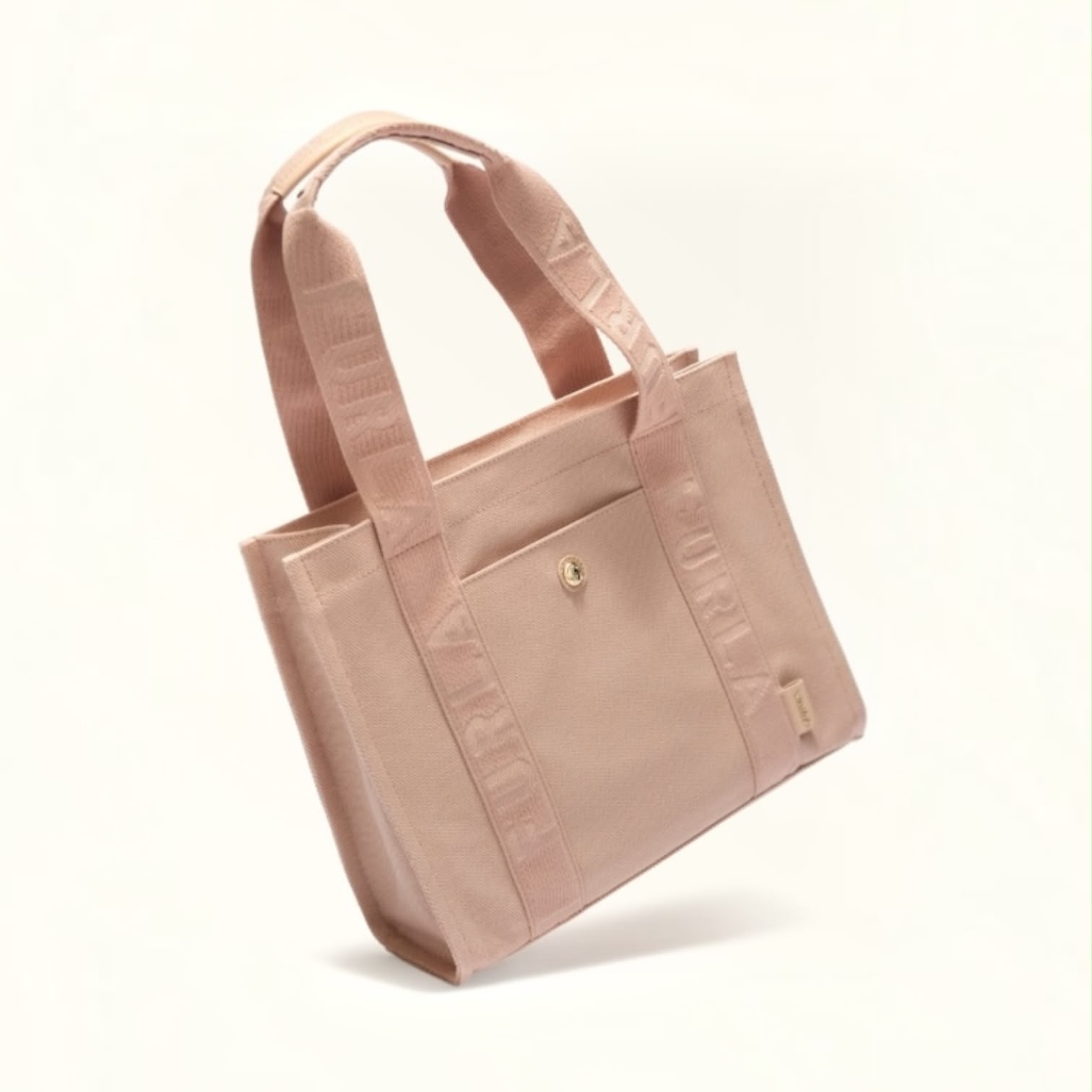 Bolsa Duna Tote M em tecido Canvas taupe Furla - Imagem 3
