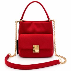 Bolsa Sequiello em tecido tecno Borbonese